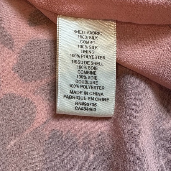 Rebecca Taylor Coral Pink and Black V-neck Silk Tank Size 4 - Picture 8 of 8